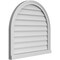 Ekena Millwork Round Top Surface Mount PVC Gable Vent w/ 2"W x 2"P Brickmould Sill Frame, 30"W x 28"H GVPRT30X2803SN - alternate 5